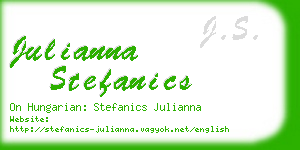 julianna stefanics business card